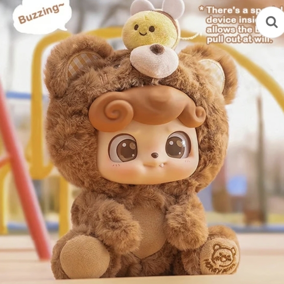 QKids Animal Preschool Series Plush Pendant. "Bee & Bear" - Picture 10 of 12